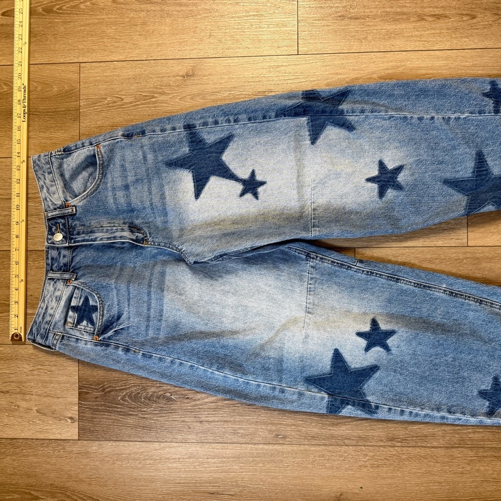 Song Denim Wide Leg Starry Boyfriend Jeans - Picture 7 of 11